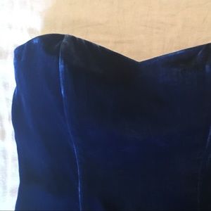 Ralph Lauren strapless velvet dress, Rugby